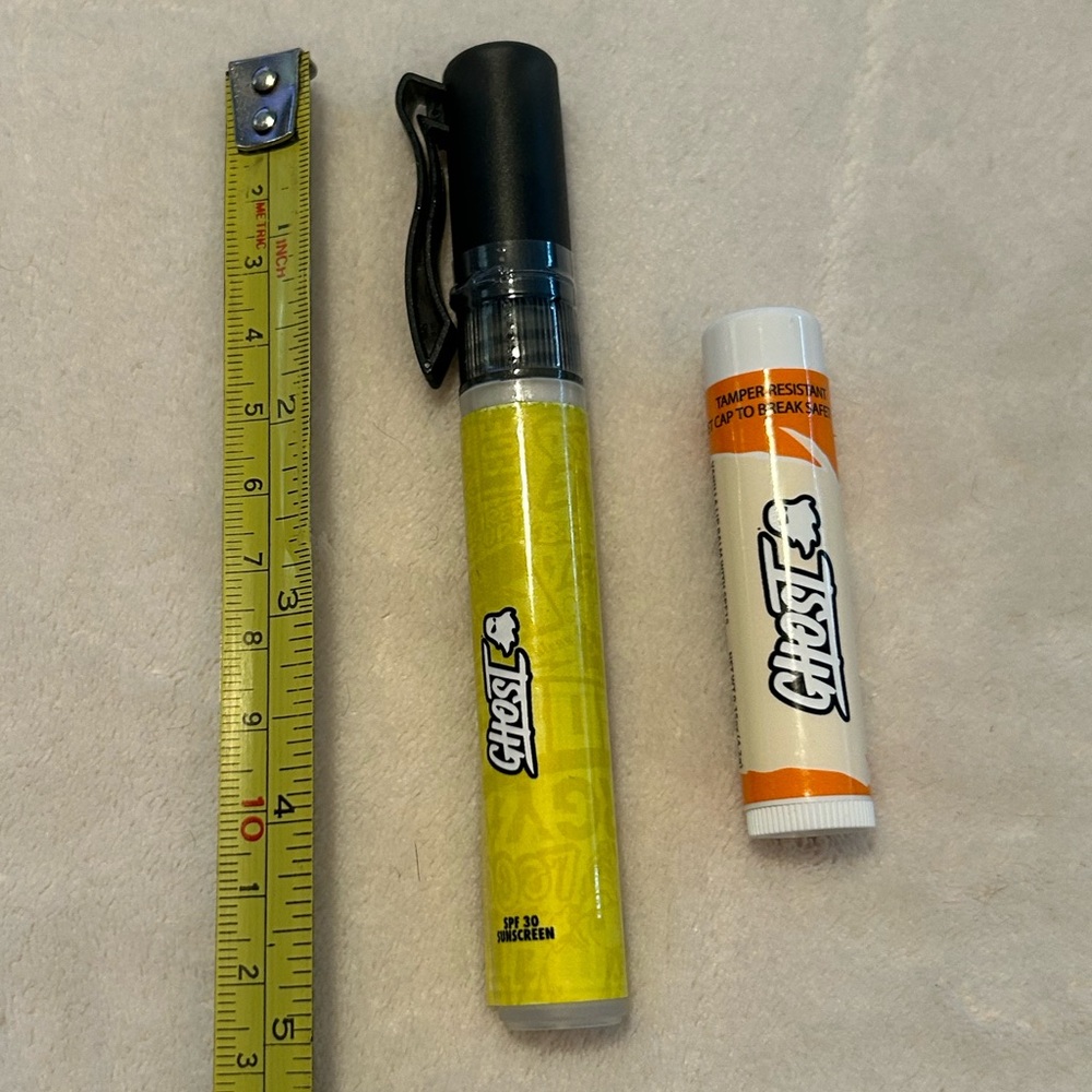 Ghost energy warped tour dc 2025 sunscreen 30 chapstick drink hydration music